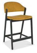6048-09BSU-VMU Upholstered Bar Stool - Mustard Velvet (Single)