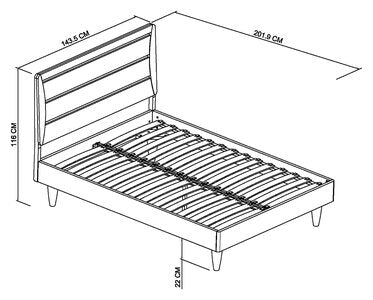150Cm Slatted Bedstead