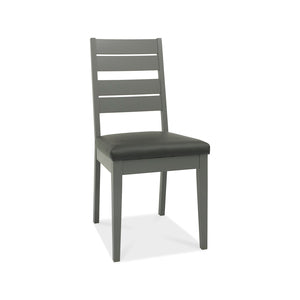 5681-09SB-DGY Chair - Dark Faux Leather (Pair)
