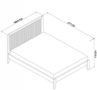 150Cm Slatted Bedstead