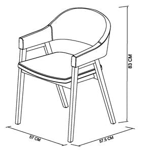 Upholstered Arm Chair - Old West Vintage Bonded Leather (Pair)
