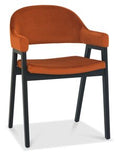 6048-09UA-VRU Upholstered Arm Chair - Rust Velvet