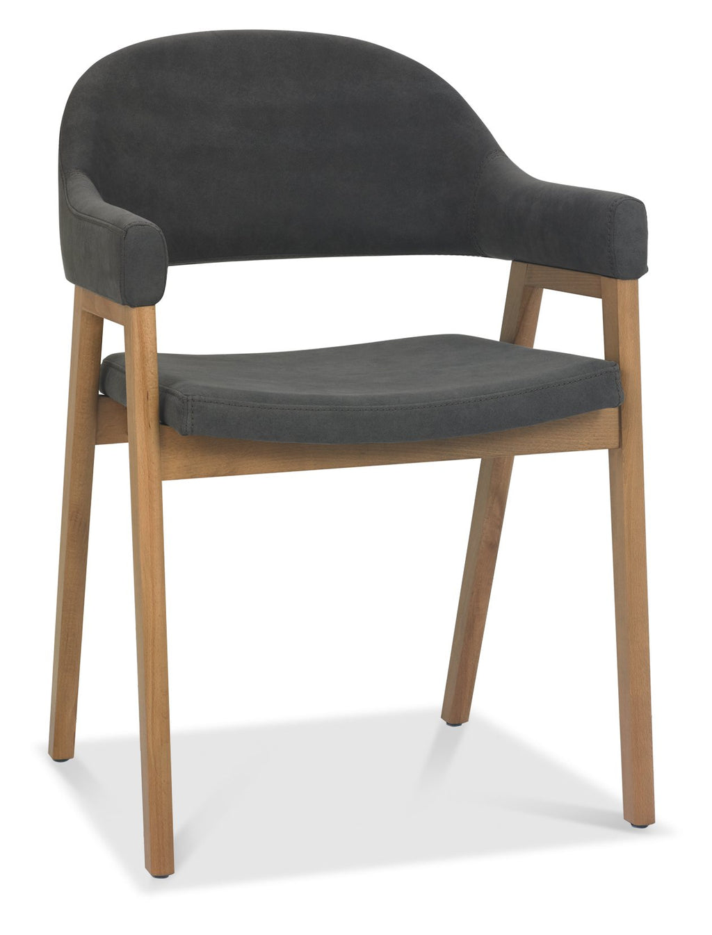 6049-09UA-DGY Upholstered Arm Chair - Dark Fabric (Pair)