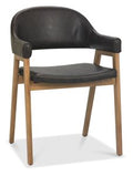 6049-09UA-OWV Upholstered Arm Chair - Old West Vintage Bonded Leather (Pair)