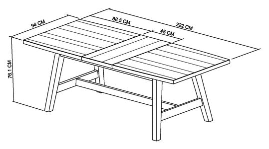 4-6 Extension Dining Table