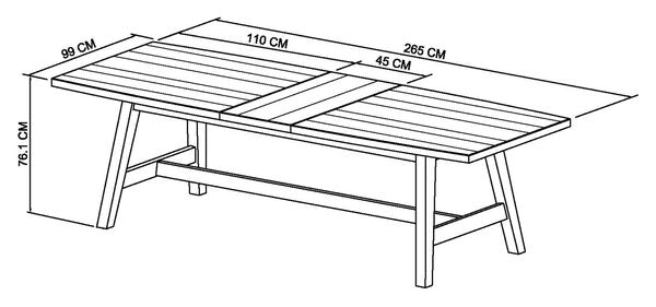 6-8 Extension Dining Table