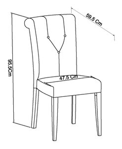 Upholstered Chair - Pebble Fabric (Pair)