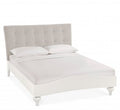 6295-44BD 150Cm Upholstered Bedstead - Vertical Stitch - Pebble Fabric