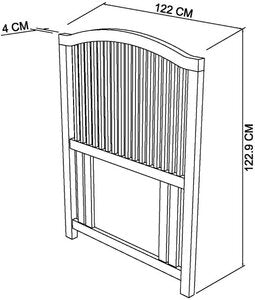 122Cm Slatted Headboard