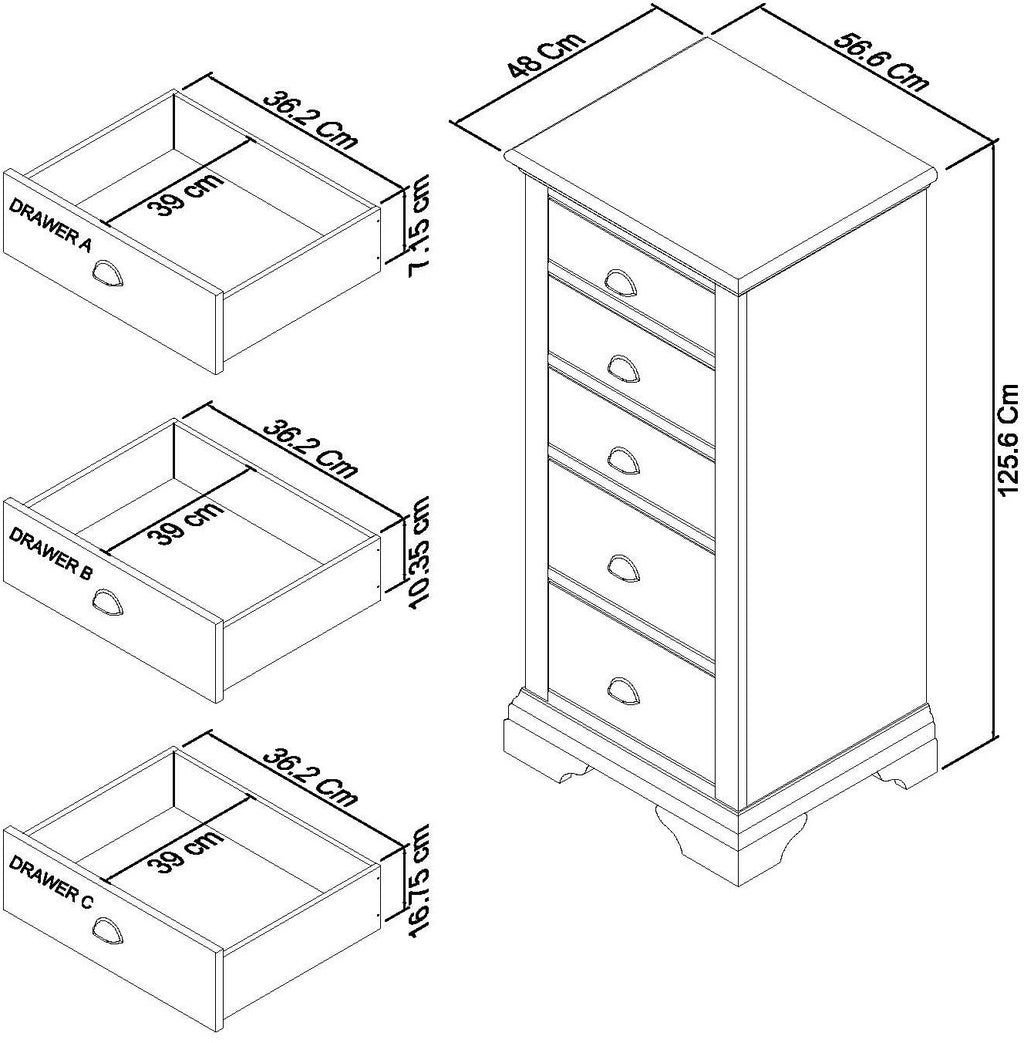 8006-75 5 Drawer Tall Chest 1.jpg