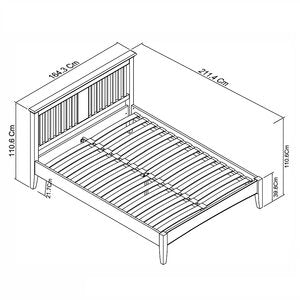 150Cm Slatted Bedstead