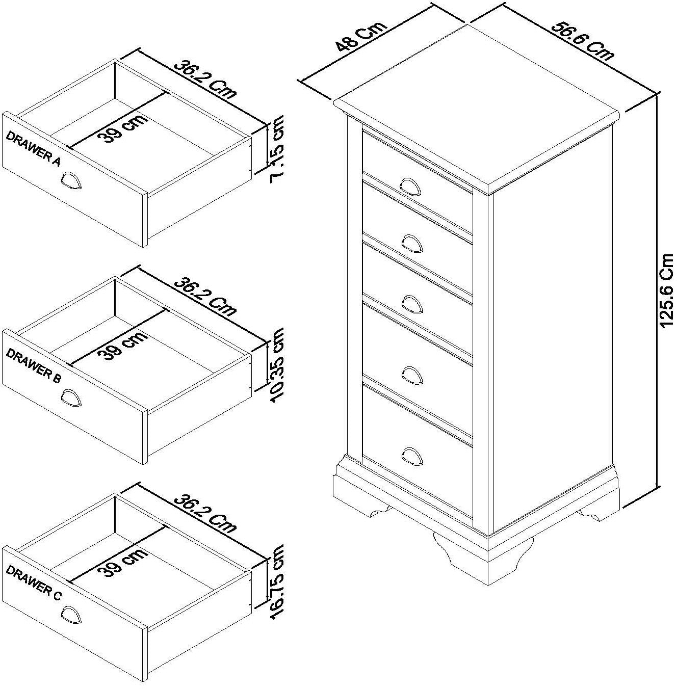 8007-75 5 Drawer Tall Chest_3.jpg