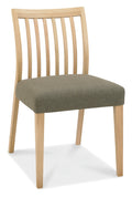 8101-09SL-BG Low Slat Back Chair - Black Gold Fabric (Pair)