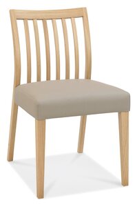 8101-09SLB-GR Low Slat Back Chair - Bonded Leather (Pair)