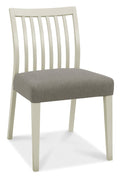 8102-09SL-TT Low Slat Back Chair - Titanium Fabric (Pair)