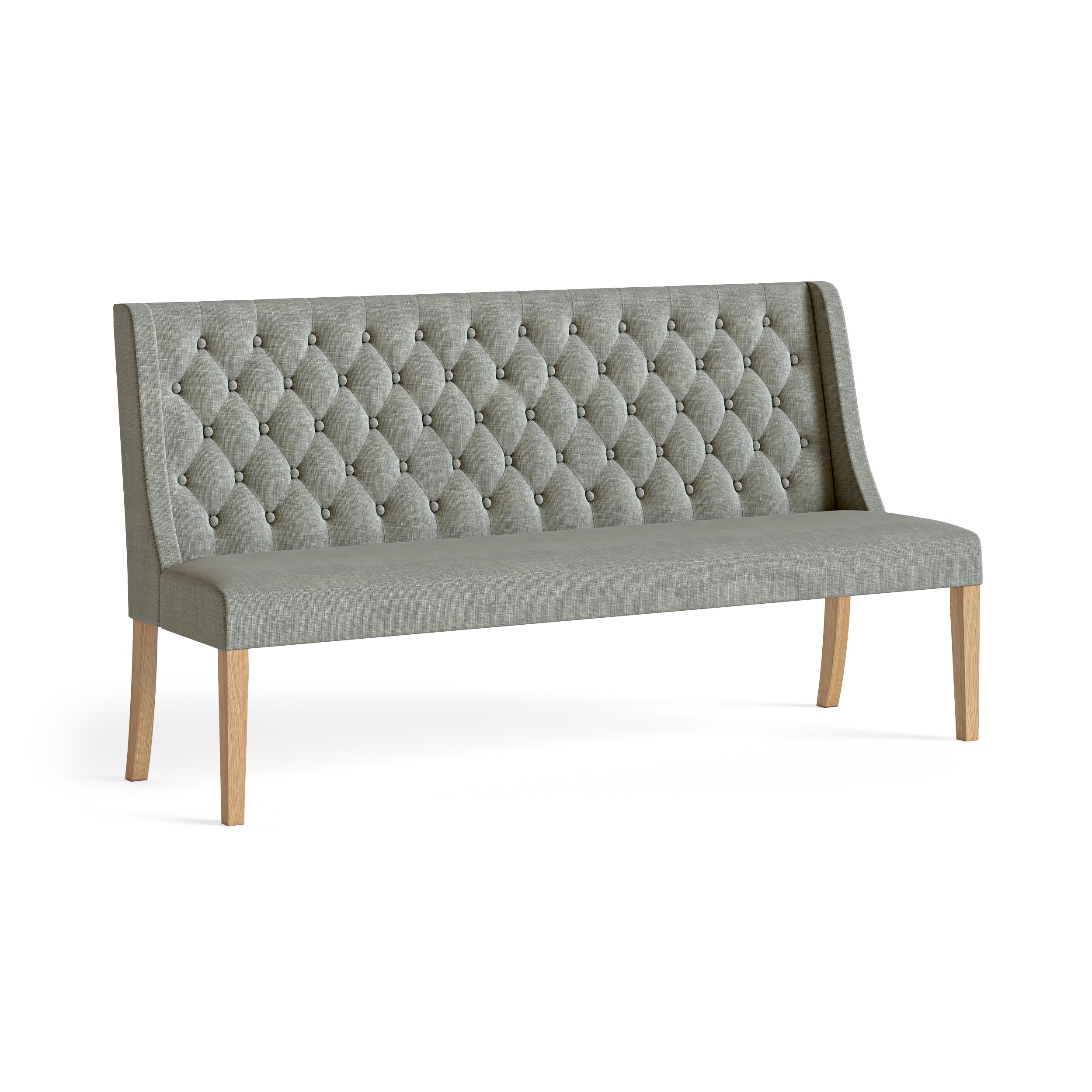 8102 Button Back Sofa - Grey