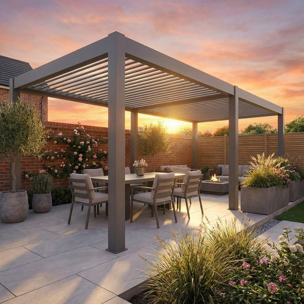 8m x 3m Aluminium Pergola