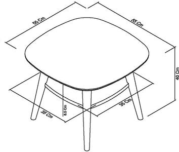 Lamp Table With Shelf