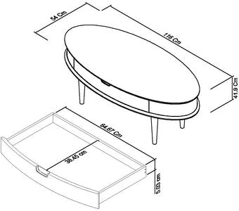 Coffee Table With Drawer