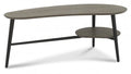 9135-02 Coffee Table With Shelf (Shaped)
