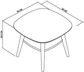 Lamp Table With Shelf