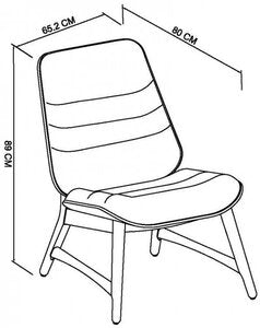 Upholstered Casual Chair - Dark Fabric (Single)