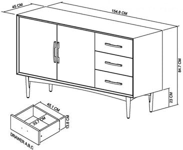 Wide Sideboard