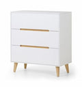 ALI202 3 Drawer Chest White