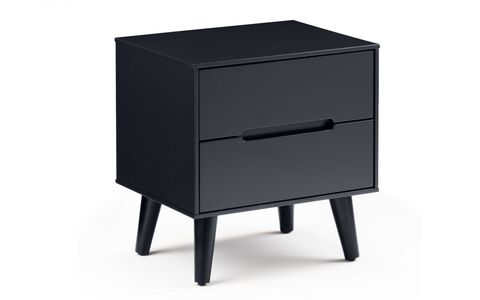 ALI211 2 Drawer Bedside - Anthracite