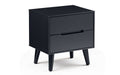 ALI211 2 Drawer Bedside - Anthracite