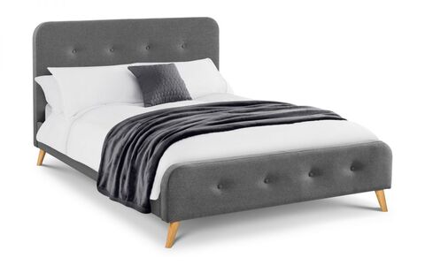 AST201 Curved Retro Buttoned Bed 135Cm