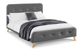 AST201 Curved Retro Buttoned Bed 135Cm