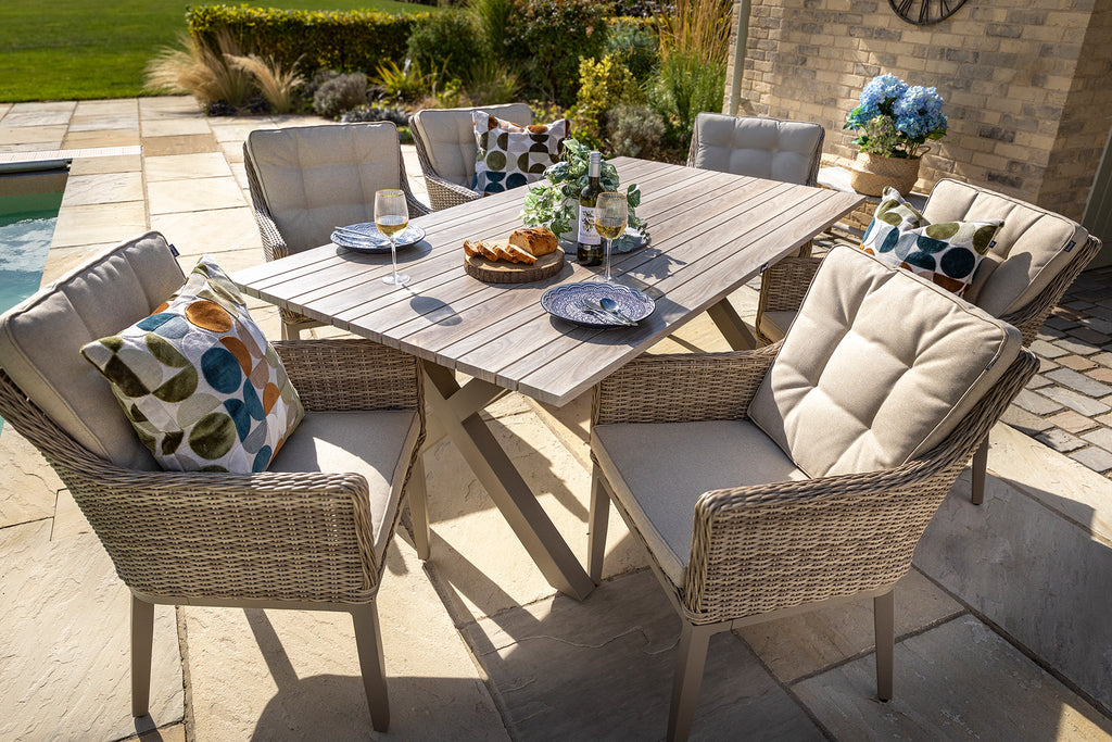 Hartman Arley 6 Seater Weave Rectangular Dining Set