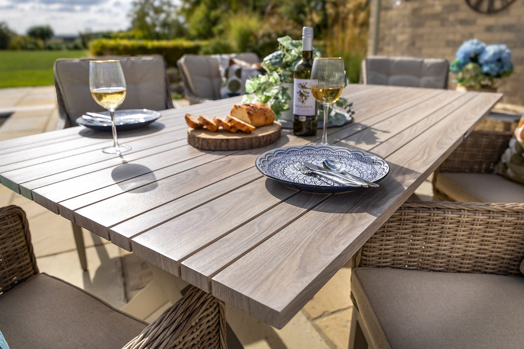 Hartman Arley 6 Seater Weave Rectangular Dining Set