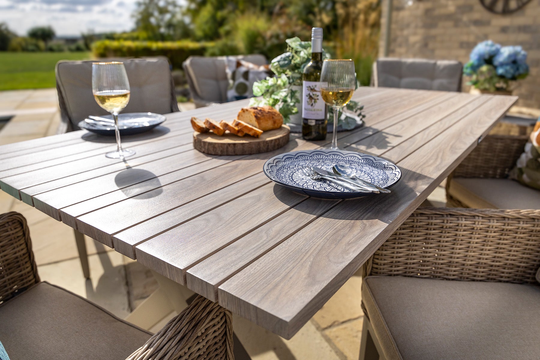 Hartman Arley 6 Seater Weave Rectangular Dining Set