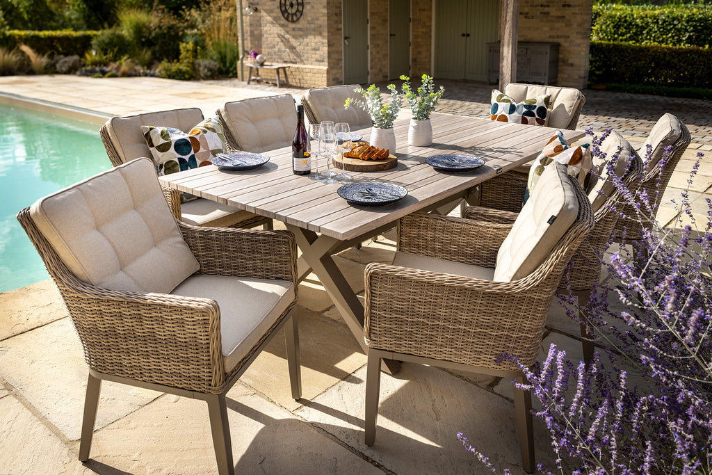 Hartman Arley 8 Seater Weave Rectangular Dining Set