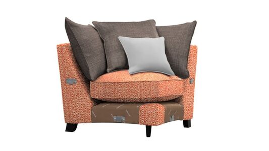 Armless Corner Section - Pillow Back