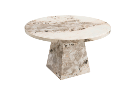 Ats-130-MO Round Dining Table 1300 - Mottled Mocha
