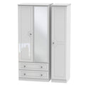 BAL132 Triple 2 Drawer Mirror Robe
