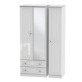 BAL142 Tall Triple 2 Drawer Mirror Robe