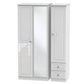 BAL157 Triple Mirror + Drawer Robe