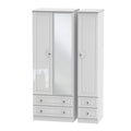 BAL162 Tall Triple 2 Drawer Mirror + Drawer Robe