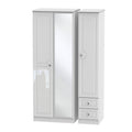 BAL167 Tall Triple Mirror + Drawer Robe