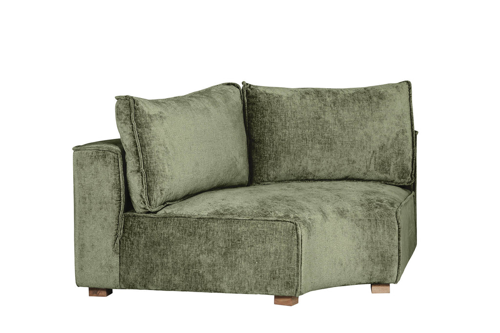 Bdi-506-OL Modular Corner Sofa - Olive