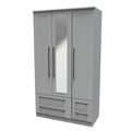 BEV162 3 Door Centre Mirror Drawer Robe