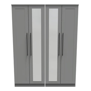 Tall 4 Door Centre Mirror Robe