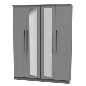 BEV190 Tall 4 Door Centre Mirror Robe