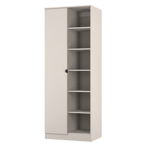 BOP055 Tall 2Ft6In 1 Door With Shelves Robe