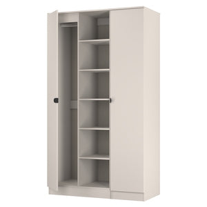 Tall Triple 2 Door With Shelves Robe