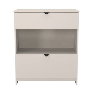 2 Drawer Deep Chest With Shelf